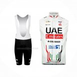 2024 Gilet Coupe-vent UAE Blanc Et Cuissard