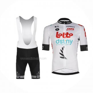 2024 Maillot Cyclisme Lotto Dstny Blanc Manches Courtes Et Cuissard