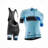 2017 Maillot Cyclisme Femme Orbea Bleu Manches Courtes Et Cuissard