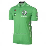 2017 Maillot Cyclisme Tour De France Vert Manches Courtes