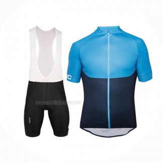 2018 Maillot Cyclisme POC Essential XC Bleu Manches Courtes Et Cuissard