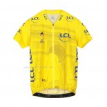 2019 Maillot Cyclisme Tour De France Jaune Manches Courtes