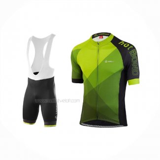 2021 Maillot Cyclisme Loffler Jaune Vert Manches Courtes Et Cuissard