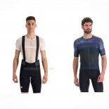 2023 Maillot Cyclisme Sportful Violet Noir Manches Courtes Et Cuissard