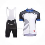 2016 Maillot Cyclisme Castelli Cervelo Blanc Bleu Manches Courtes Et Cuissard