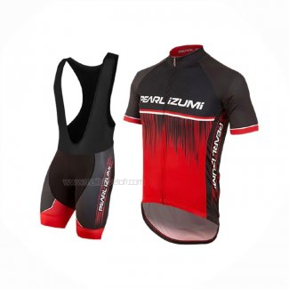 2017 Maillot Cyclisme Pearl Izumi Rouge Manches Courtes Et Cuissard