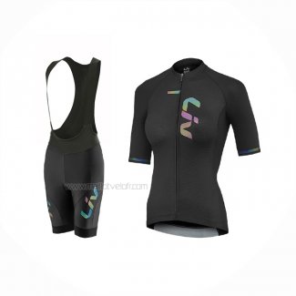 2021 Maillot Cyclisme Femme Liv Noir Manches Courtes Et Cuissard