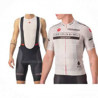 2023 Maillot Cyclisme Giro D'italie Blanc Manches Courtes Et Cuissard(2)