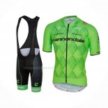 2016 Maillot Cyclisme Cannondale Noir Vert Manches Courtes Et Cuissard