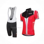 2016 Maillot Cyclisme Nalini Rouge Noir Manches Courtes Et Cuissard