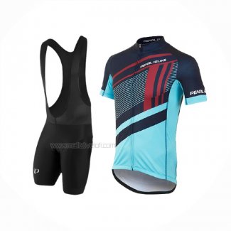 2017 Maillot Cyclisme Pearl Izumi Bleu Clair Manches Courtes Et Cuissard