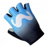 2018 Movistar Gants Ete Cyclisme Bleu Blanc