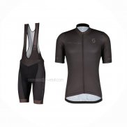 2022 Maillot Cyclisme Scott Noir Manches Courtes Et Cuissard