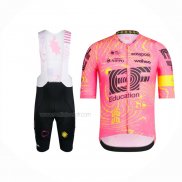 2024 Maillot Cyclisme EF Education Rose Manches Courtes Et Cuissard