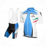 2017 Maillot Cyclisme Bianchi Milano Azur Blanc Manches Courtes Et Cuissard