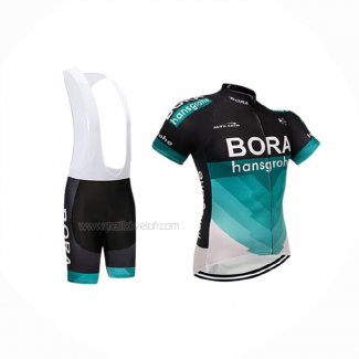 2018 Maillot Cyclisme Bora Noir Manches Courtes Et Cuissard