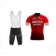 2020 Maillot Cyclisme Arkea Samsic Rouge Noir Manches Courtes Et Cuissard