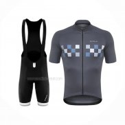 2020 Maillot Cyclisme De Marchi Gris Manches Courtes Et Cuissard