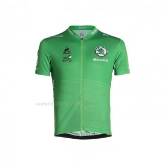 2021 Maillot Cyclisme Tour De France Vert Manches Courtes