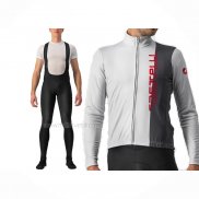 2023 Maillot Cyclisme Castelli Blanc Manches Longues Et Cuissard